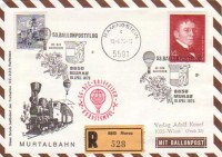 53. Ballonpost Murau 19.4.1974  OE-DZC Raiffeisen REKO Brief